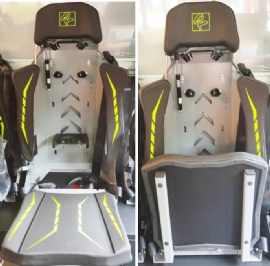 Fire Truck Seat with SCBA Bracket